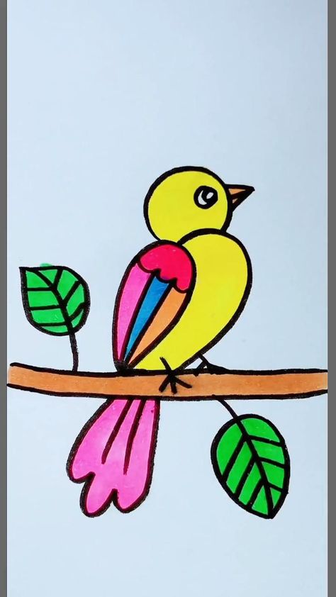 Learn To Draw Bird Using Easy And Fun Tutorials in 2022 | Hand art drawing, Easy doodle art, Drawings Draw Bird, Cool Drawings For Kids, Hand Art Kids, Art Kits For Kids, Easy Art For Kids, Drawing Lessons For Kids, Easy Doodle, Easy Cartoon Drawings