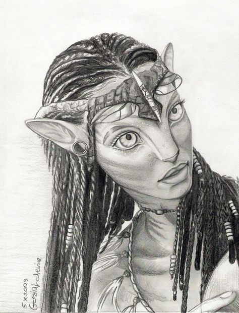 Fan Art Avatar, Avatar Poster, Avatar Fan Art, Avatar Movie, Fan Art Drawing, Pencil Art Drawings, Realistic Drawings, Cool Art Drawings, Sketchbook Art Inspiration