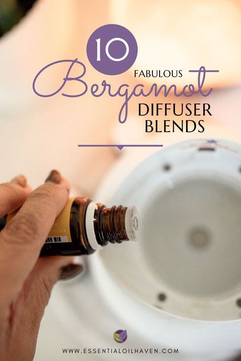 Bergamot essential oil is one of the most popular oils for diffusing, and for good reason! It's a great oil for promoting relaxation and uplifting moods. Here are 10 ways to blend Bergamot with other essential oils for unique diffuser blend recipes that you're sure to love! Diffuser Blends With Bergamot, Bergamot Diffuser Blends, Bergamot Diffuser Blend, Essential Oil Candle Blends, Spa Essential Oils, Essential Oils Focus, Palmarosa Essential Oil, Diy Essential Oil Recipes, Neroli Essential Oil