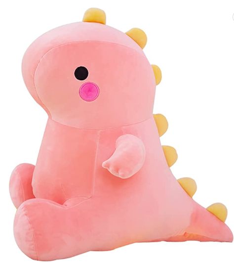 DUANMUL Cute pink Dino, and soft stuffed animal. It's only 8 inches, a perfect gift for a birthday, valentines, Christmas, and anniversary. Lovely Hug, Dinosaur Plush Toy, Baby Hug, Kawaii Dinosaur, Soft Stuffed Animals, Dinosaur Plush, Cute Birthday Gift, Kawaii Plushies, Sleep Pillow