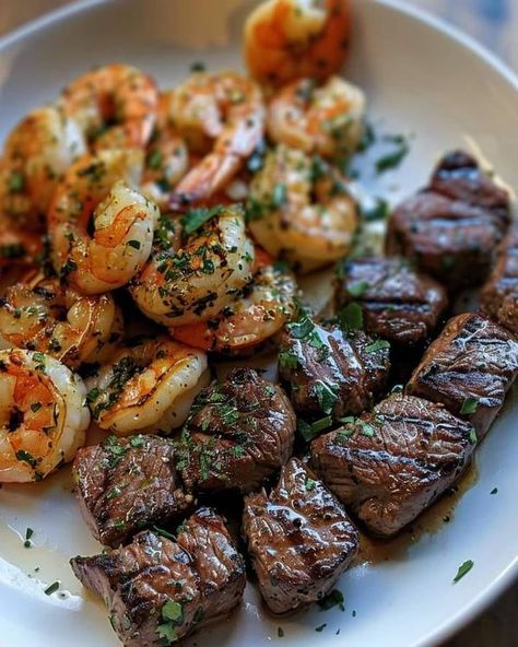 Louisiana Cajun Cooking And Recipes | Savory Steak Bites and Shrimp | Facebook Steak Bites And Shrimp, Shrimp Bites, Ina Garden, Steak Dishes, Recipes Savory, Louisiana Cajun, Quick Easy Recipes, Steak And Shrimp, Ina Garten Recipes