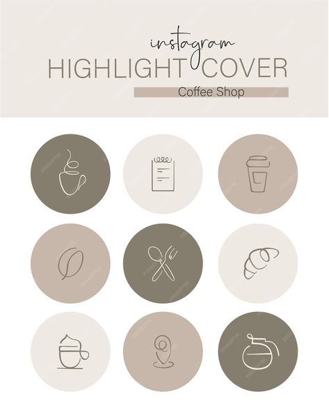 Cafe Highlights, Time Icon, Instagram Highlight Cover, Coffee Instagram, About Instagram, Highlight Cover, Instagram Logo, Coffee Company, Highlight Covers