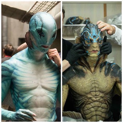 Which is your favorite character and why? . Left: Abraham Sapien from Guillermo del Toro's Hellboy. Special Effects by @spectralmotion. . Right: The Amphibian Man from Guillermo del Toro's The Shape of Water (2017). Special effects by @legacyeffects. Both characters played by the amazing suit performer @actordougjones. . @realgdt #hellboy #abesapien #amphibianman #shapeofwater #guillermodeltoro #dougjones #specialeffects #sfx #fx #suitperformer #meninsuit #character #characters #practicaleffects Guillermo Del Toro Art, Abe Sapien, Shape Of Water, Doug Jones, The Shape Of Water, Movies And Series, Dark Horse Comics, Arte Inspo, Bloopers