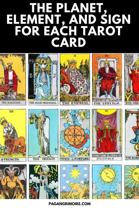 Tarot Correspondences, Planets Signs, Major Arcana Meanings, Signs Elements, Tarot Cards Major Arcana, Zodiac Signs Elements, Tarot Cards For Beginners, The Sun Tarot, The Major Arcana