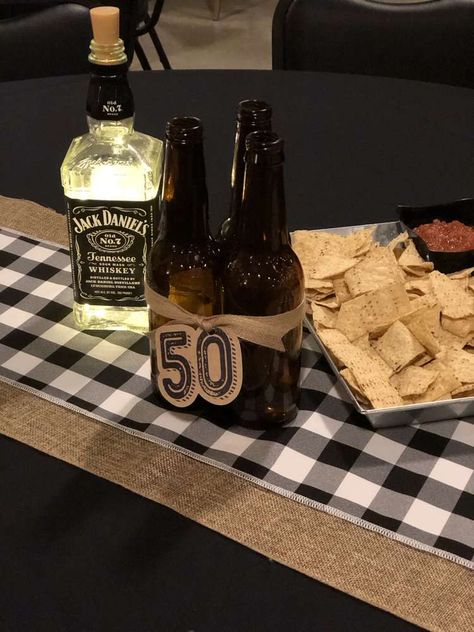 Mens 50th Birthday Party Ideas Decoration Centerpieces, 30th Birthday Table Decorations For Men, 50th Centerpieces Birthday, Diy 50th Birthday Centerpieces, 30th Birthday Table Decor, Buffalo Plaid Birthday Party, Plaid Birthday Party, 50th Birthday Party Centerpieces, 30th Birthday Cakes For Men