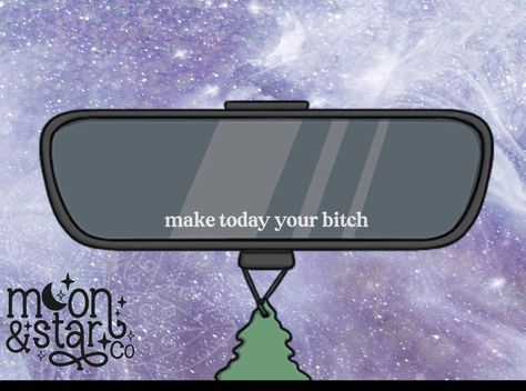 Car Sticker Ideas, Car Mirror Decals, Cute Mirror, Mirror Decals, Car Things, Illustrated Instructions, Mirror Decal, Friends Diy, Macbook Decal