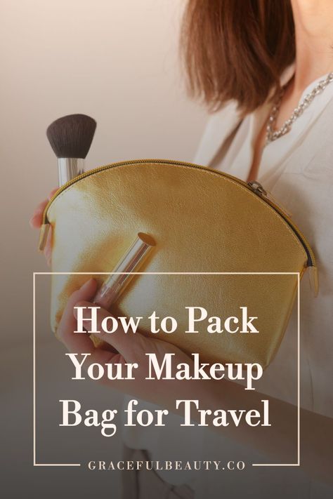 Are you struggling with how to pack your makeup bag for travel? Whether you’re a minimalist or a maximalist, it’s important to plan and be prepared. If you prefer to travel light, consider pre-packing your hand luggage liquids in a reusable airport bag to breeze through security. Click through to learn how to pack your makeup bag for travel! Packing Make Up For Travel, Minimal Travel Makeup Bag, Packing Makeup For Travel, Makeup Packing List, Diy Travel Makeup, Travel Makeup Bag Essentials, Best Travel Makeup, Travel Makeup Essentials, Minimalist Makeup Bag