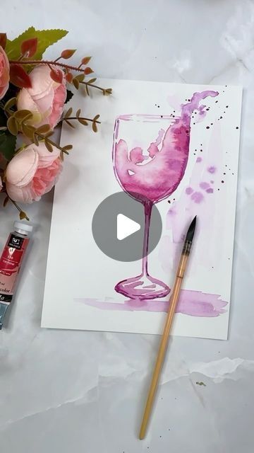 16 likes, 1 comments - watercolor_tutorial_ on July 19, 2024: "Watercolor wine 🍷". 2024 Watercolor, Watercolor Tutorial, Watercolor Tutorials, Object Drawing, Diy Watercolor Painting, Wine Art, Diy Watercolor, Easy Watercolor, Watercolour Tutorials