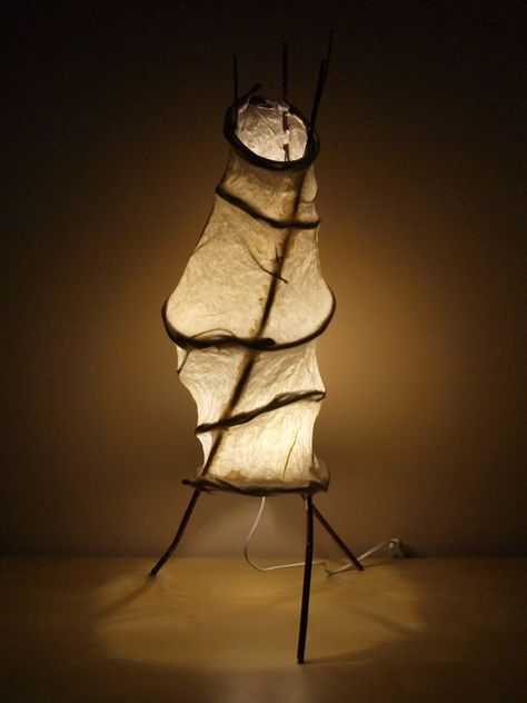 Light Sculpture Art, Rich Artist, Lamp Sculpture, Sculpture Lamp, Dogwood Branches, Fine Art Lamps, Salt And Light, Paper Light, Art Lamp