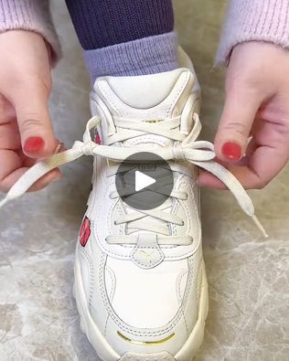 Shoelaces tying method.👟 | Shoelaces tying method.👟 | By Beamish MakeupFacebook Lace Tying Techniques, How To Tie Shoe Laces Butterfly, Tying Air Jordan 1 Laces, How To Tie Boat Shoe Laces, Shoe Lace Hacks Tie Shoelaces, How To Lace Shoes Without Tying, No Tie Shoe Laces Diy, Tie Shoelaces Kids Learning, How To Tie Shoes