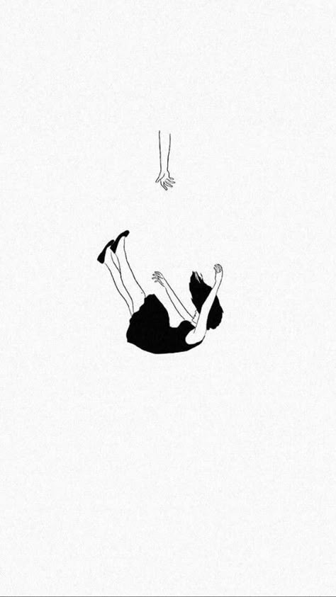 Meaningful Illustration Art, Person Falling Tattoo, Background For Poetry Writing, Pop Art Marilyn, Stile Kylie Jenner, Illustration Simple, Minimalist Drawing, Face Sketch, Digital Portrait Art