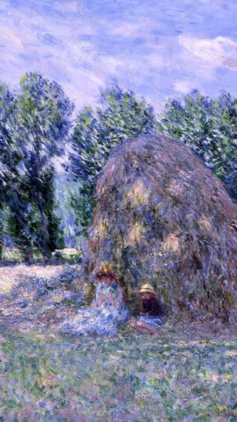 Monet Paintings Impressionism, Monet Haystacks, Claude Monet Paintings, Claude Monet Art, Monet Art, Monet Paintings, Post Impressionism, Impressionist Paintings, Impressionist Art