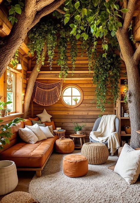 Boho Playroom Ideas Woodsy Playroom, Forest Themed Playroom, Cabin Playroom, Boho Playroom Ideas, Forest Playroom, Jungle Playroom, Wildflower Mural, Pastel Playroom, Boho Playroom