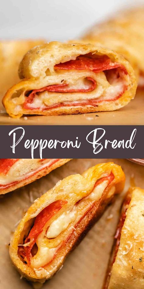 Pepperoni Cheese Bread, Pepperoni Bread Recipe, Casserole Pizza, Pepperoni Rolls Recipe, Pizza Appetizer, Pizzas Recipe, Pepperoni Bread, Pepperoni Recipes, Pizza Bread Recipe