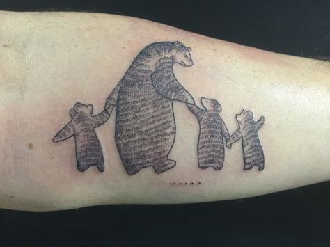 Bear family tattoo http://instagram.com/stuartathompson Bear Family Tattoo, Momma Bear Tattoo, Family Tattoo Designs, Bear Tattoos, Family Tattoo, Bear Tattoo, Sleeve Ideas, Bear Family, Sleeves Ideas