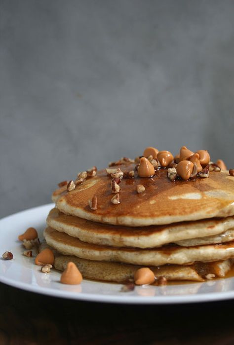 Butterscotch Chip, Pancakes For One, Easy Homemade Pancakes, Whole Wheat Pancakes, Breakfast Burritos Recipe, Thyme Recipes, Cinnamon Pancakes, Roasted Fennel, Homemade Pancakes