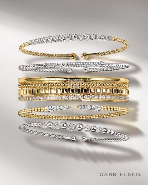 Discover effortless elegance with our Bujukan collection, blending modern luxury with timeless glamour. ⁠
⁠
#gabrielandcoretailer #gabrielny #gabrielandco #blingbling #bangles #whatsonyourwrist #wristwear #bracelet #goldbracelet #diamondbracelet #modernbracelet #layers #stacker #HollidayJewelry ⁠ Gabriel Jewelry, Timeless Glamour, Trending Bracelets, Modern Bracelets, Southern Oregon, Wrist Wear, Effortless Elegance, Modern Luxury, Diamond Bracelet