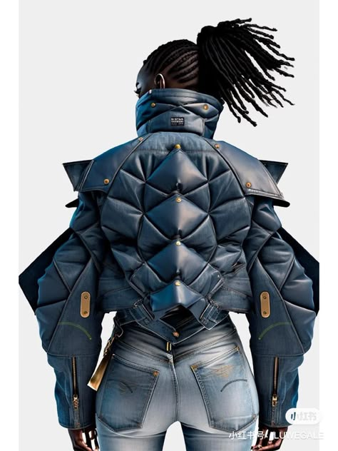 Future Clothes Concept, Eco Futurism Fashion, Fashion Cyberpunk, Industrial Fashion, Concept Clothing, Cyberpunk Fashion, Digital Fashion, Marvelous Designer, Futuristic Fashion