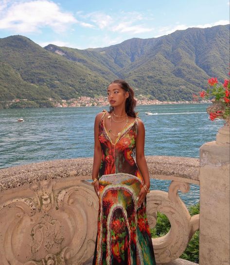 Island Vacation Outfits Black Women, Samira Ahmed, Island Vacation Outfits, Island Outfit, Earthy Outfits, Trip Outfits, Euro Summer, Italian Outfits, August 9