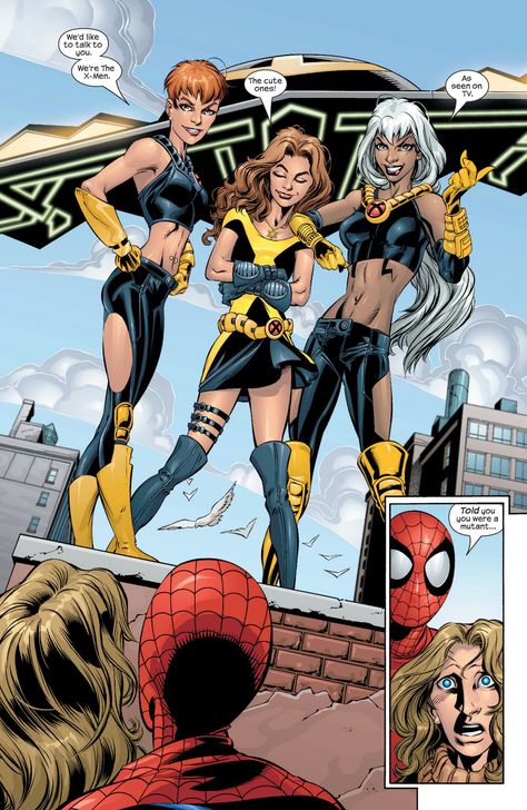 Marvel Ultimate Universe, Marvel Covers, Marvel Ladies, Marvel Oc, Mark Bagley, 00s Style, Ultimate Spider Man, Warrior Women, Comic Book Panels