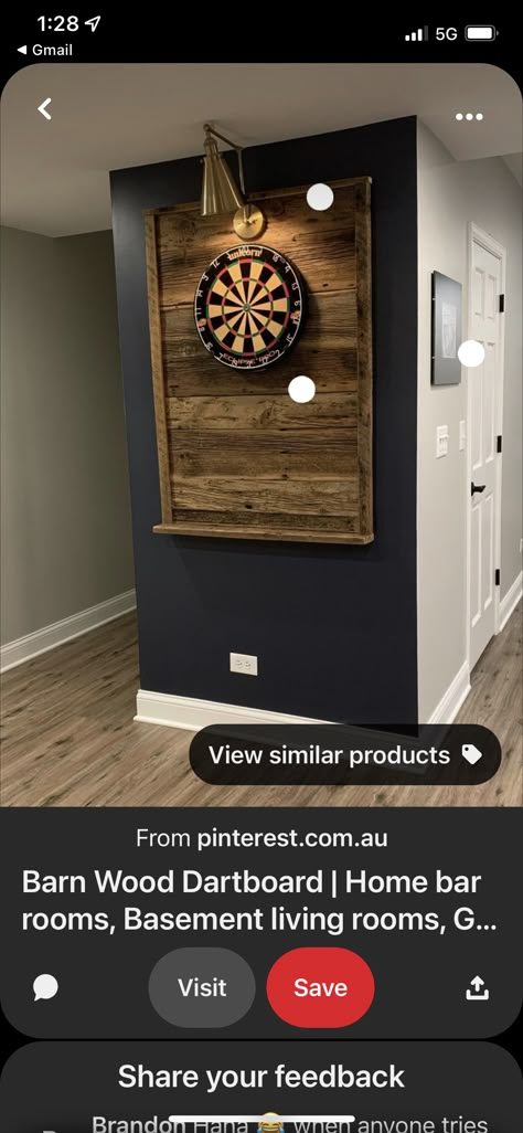 Diy Basement Bar, Garage Bar Ideas, Basement Game Room Ideas, Dart Board Wall, Basement Kitchenette, Basement Games, Basement Redo, Home Bar Rooms, Basement Remodel Diy