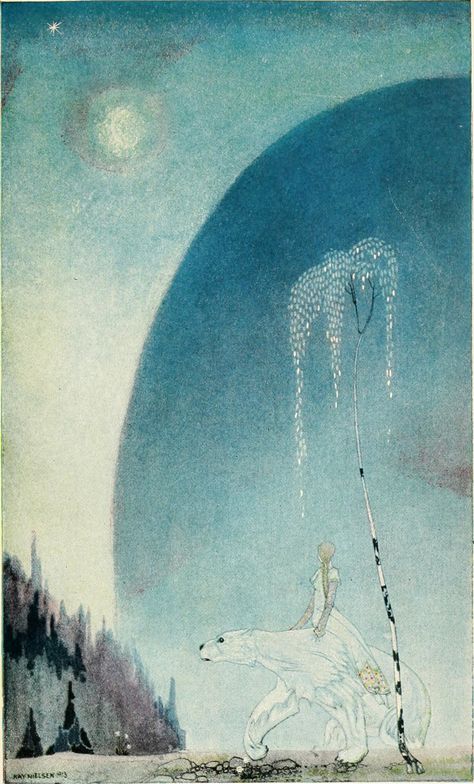 Golden Age Of Illustration, Kay Nielsen, East Of The Sun, Fairytale Illustration, The Golden Age, White Bear, Arabian Nights, Golden Age, Language Arts