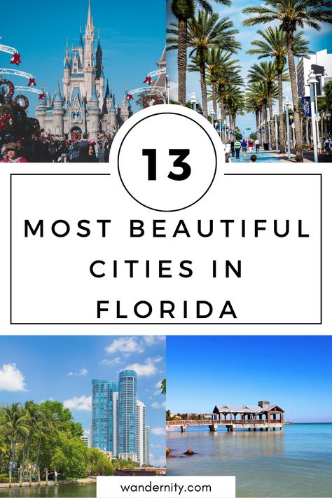 There are so many beautiful places in Florida, it's hard to know where to start! Here is a list of the 13 most beautiful cities in Florida that you need to put on your travel bucket list. From Key West to St Petersburg, there is something for everyone. So what are you waiting for? Start planning your trip today! Where To Go In Florida, Florida Cities, Places In Florida, Mount Dora, Florida City, Beautiful Cities, Panama City Beach, Most Beautiful Cities, United States Travel