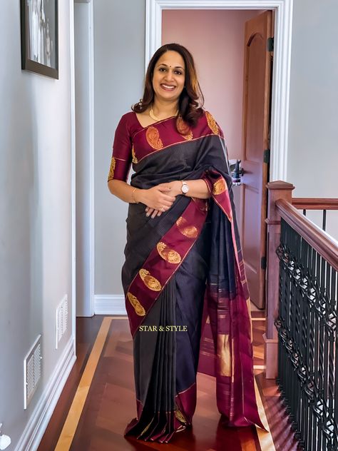 Kanchipuramsilk Saree Draping, Star Fashion, Saree