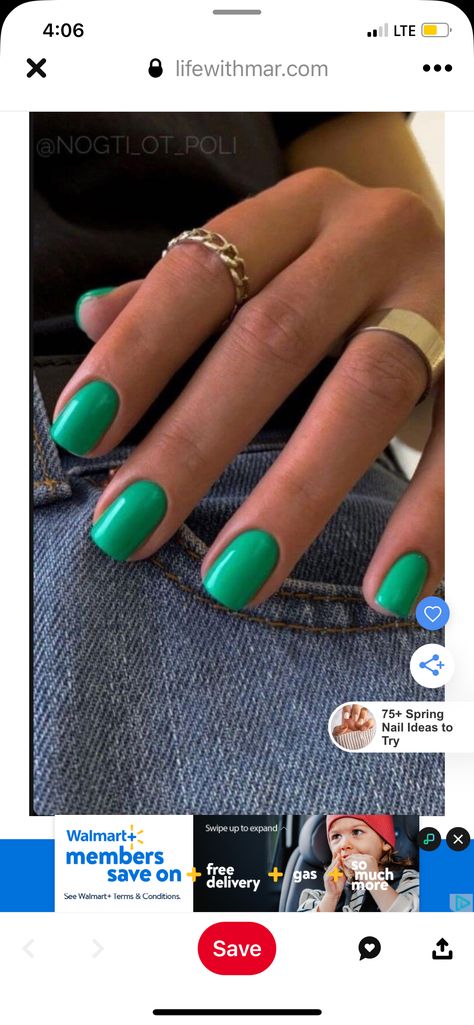 Sns Nails Green, Sns Nails, Nails Green, Fashion Nails, Hair And Nails, Nails, Green, Hair