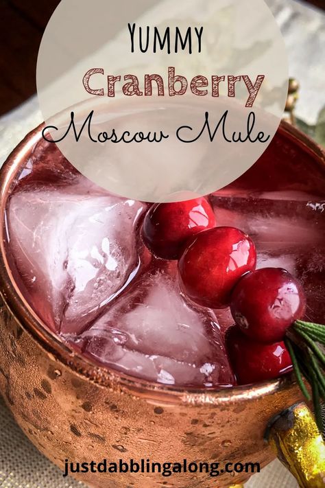 Holiday Moscow Mule Recipe, Cranberry Moscow Mule Recipe Pitcher, Cranberry Mule Mocktail, Holiday Mule, Moscow Mule Cranberry, Cranberry Mule, Cranberry Moscow Mule Recipe, Holiday Mules, Cranberry Moscow Mule