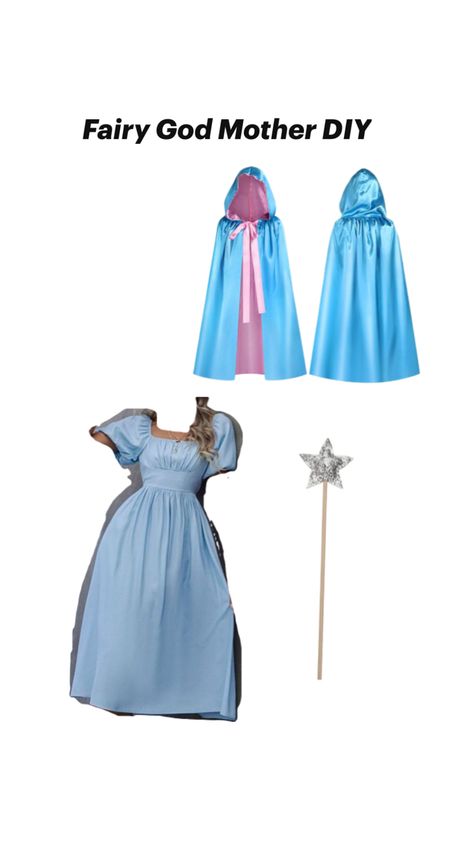 Halloween Costume Easy Fairy God Mother DIY Fairy Godmother Costume Diy, Fairy God Mother Costume, Godmother Costume, Halloween Costume Easy, Fairy Godmother Costume, Fairy God Mother, God Mother, Costume Diy, Easy Halloween Costumes