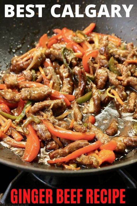 Stirfry Beef, Ginger Beef Recipe, Canadian Dishes, Ginger Beef, Beef Sauce, Chinese Restaurants, Recipe Gluten Free, Beef Strips, Vegetable Farming