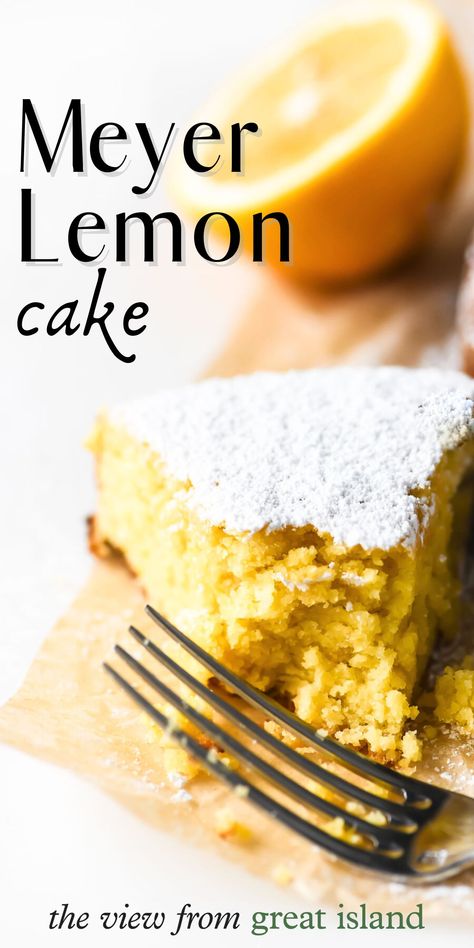 Lemon Desert, Meyer Lemon Cake, Bakery Photography, Entertaining Snacks, Lemon Cakes, Lemon Dessert, Cake Homemade, Cake Mug, Almond Flour Recipes