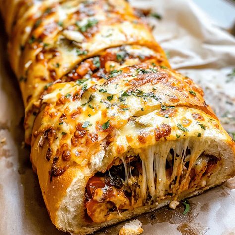 How to Make a Deluxe Stromboli at Home - Charm Recipes Recipes With Salami And Pepperoni, Stromboli Using Pillsbury Pizza Dough, Pepperoni And Salami Recipes, Easy Stromboli With Pizza Dough, Pepperoni Bread With Pizza Dough, Recipes With Provolone Cheese, Stromboli With Pizza Dough, Rolled Pizza, Pepperoni Stromboli