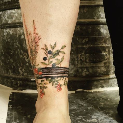 Lingonberry Tattoo, Wild Strawberry Tattoo, Pine Tattoo, Strawberry Tattoo, Wildflower Tattoo, Wild Strawberry, Ring Tattoos, Wild Strawberries, Maybe One Day