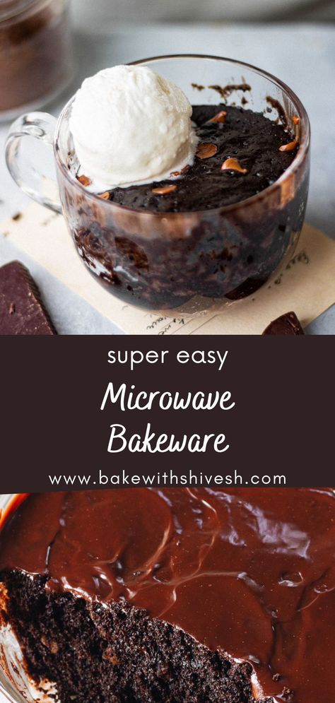 Microwave Cake Full Size, Microwave Cupcake, Bake With Shivesh, Instant Dessert, Safest Cookware, Microwave Cake, Microwave Cookware, Contaminated Food, Quick Cake