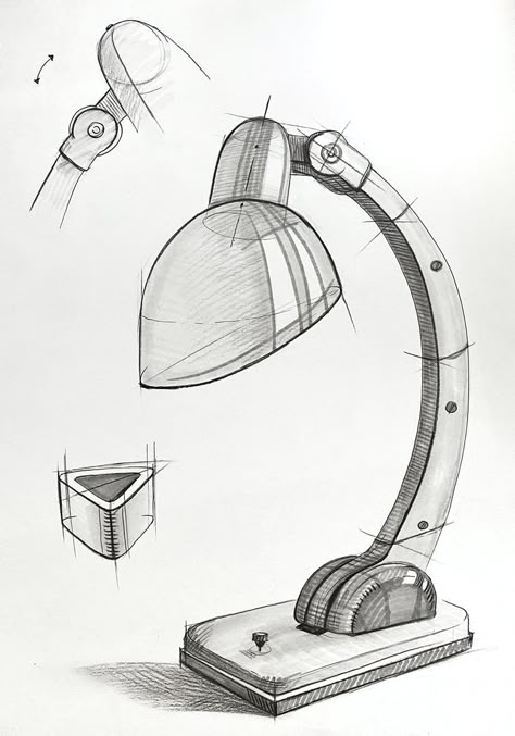 Gcse Design Technology Projects, Industrial Design Drawing Product Sketch, Study Table Sketch, Lamp Sketch Design, Daily Objects Sketches, Futuristic Product Design, Product Design Sketch, Simple Objects, Basic Sketching