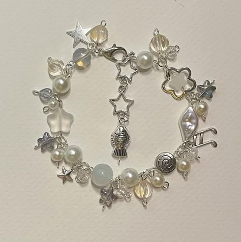 Fairy Bracelets, Anting Manik, Charm Beaded Bracelet, Pretty Jewelry Necklaces, Beads Bracelet Design, Jewelry Accessories Ideas, Handmade Wire Jewelry, Funky Jewelry, Pretty Bracelets