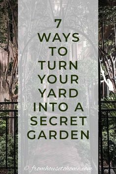 Secret gardens are a beautiful way of garden landscaping that will create your dream garden in your backyard. Find out what you need to include in your garden design (like garden paths and patios) to make your beautiful backyard garden a reality. | Gardening For Beginners Fruit Garden Design, Secret Garden Ideas, Learning Makeup, Eating Room, Charleston Gardens, Pretty Sick, Backyard Shade, Backyard Plan, A Secret Garden