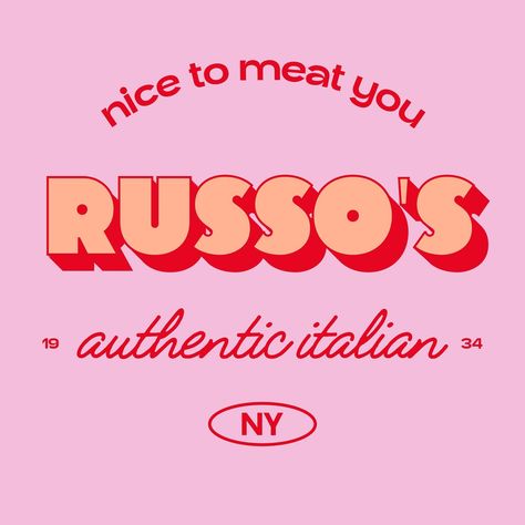 RUSSO’S (part 1) authentic Italian deli - a perfectly fitting brief while I’m currently traveling through Italy 🇮🇹 I loooove adding some flair to the traditional Italian deli design we’re all familiar with, as I love the classic look of it. Bold typography and a dabble of script fonts are such a fun mix here! Hope you enjoy 🥰 brief by @thebriefassociation @themondayagency #tbarussos #colorfulbranding #Branding #graphicdesign #adobeillustrator #typography #designcommunity #designbywomen... Italian Deli Design, Authentic Typography, Italian Branding, Italian Packaging, Deli Design, Traditional Typography, Nice To Meat You, Italian Deli, Italian Words