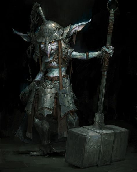 bjorn hurri on Instagram: “a new fun sketch for Dark Fantasy series. A goblin, got to love em :D #goblin #dnd #dungeonsanddragons #monster #creature #darkart #hammer…” Fantasy Inspo, Goblin Art, Rpg Characters, Fantasy Races, Fantasy Monster, Fantasy Warrior, Fantasy Rpg, Medieval Fantasy, Cthulhu