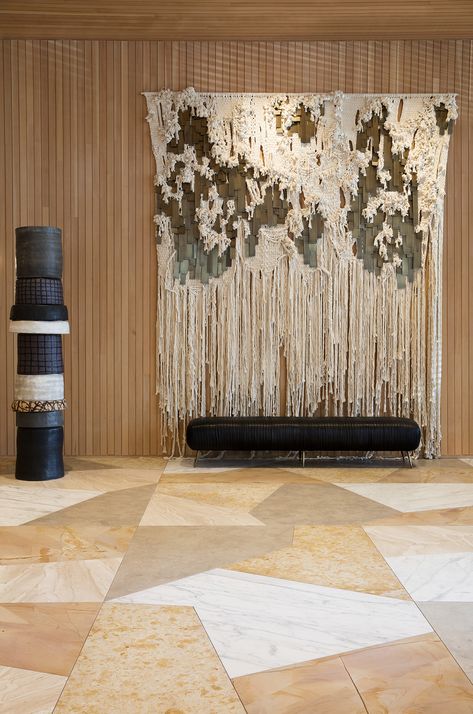 KELLY WEARSTLER | INTERIORS. Hollywood Proper Residences Lobby Residence Lobby, Kelly Wearstler Interiors, Deco Boheme, Kelly Wearstler, Marble Floor, World Of Interiors, Boutique Hotels, Floor Patterns, Bohemian Home