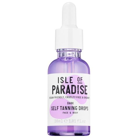 Self Tanning Glow Drops - Isle of Paradise | Sephora Tanning Face, Isle Of Paradise, Tanning Drops, Glow Face, Summer Tan, Self Tanning, Houston Fashion, Self Tanners, Sephora Beauty