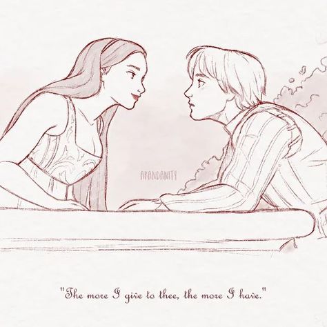 Romeo And Juliet Character Design, Romeo And Juliet Coloring Pages, Romeo And Juliet Balcony Scene Drawing, Romeo And Juliet Drawing Ideas, Romeo And Juliet Drawing Easy, Romeo And Juliet Sketch, Romeo And Juliet Cartoon, Romeo And Juliet Fanart, Juliet Capulet Aesthetic