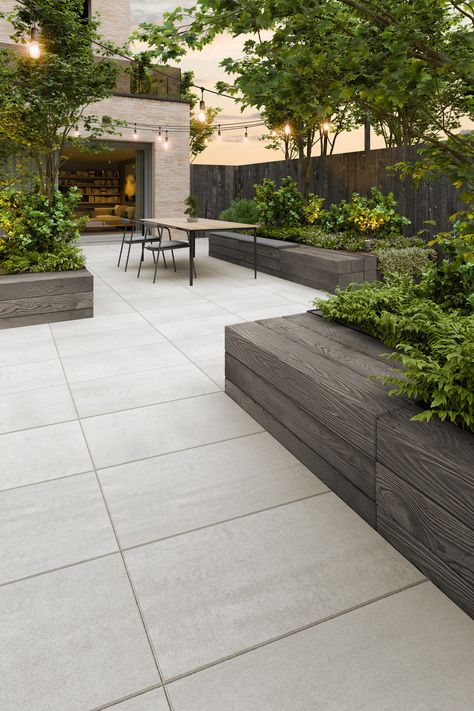 Hardscape Materials, Hostel Decor, Garden Lifestyle, Acreage Landscaping, Concrete Backyard, Backyard Getaway, Modern Patio Design, Concrete Patio Designs, Concrete Patios