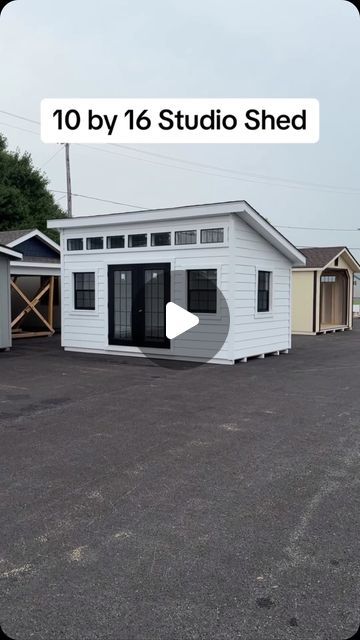 VRGAAT RE on Instagram: "🔥🔥🔥Posted @withregram • @lappstructures A move-in-ready studio shed ready to be delivered and easily transformed into a home office, recording studio, or hobby hut!  #tinyhouse #mancave #sheshed #homeoffice" Build A Studio Shed, Guest House Office Combo, 10x16 Craft Shed Interior, Inside Of Shed Ideas, Small Garage Loft Ideas, Photo Studio Shed, Live In Shed, Craft Sheds Ideas Interiors, Art Studio Garden