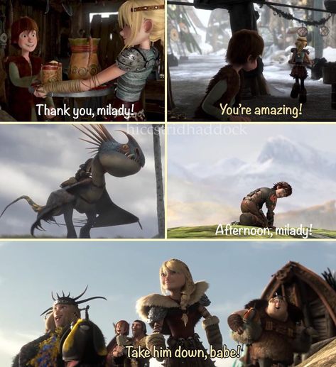 How To Train Your Dragon❤️ on Instagram: “Just some Hiccstrid moments✨ • • •…” How To Train Your Dragon Hiccstrid, How To Train Your Dragon Fanart, Httyd Comics, Hiccstrid Fanart, Hicks Und Astrid, Httyd Funny, Astrid Hiccup, Train Dragon, Minion Jokes