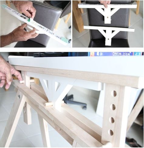 IKEA adjustible-angle drawing board hack Ikea Drafting Table Hack, Bedroom Dark Furniture, Angle Drawing, Dark Bedroom Furniture, Bedroom Remodeling, Kids Bedroom Remodel, Guest Bedroom Remodel, Bedroom Dark, Small Bedroom Remodel