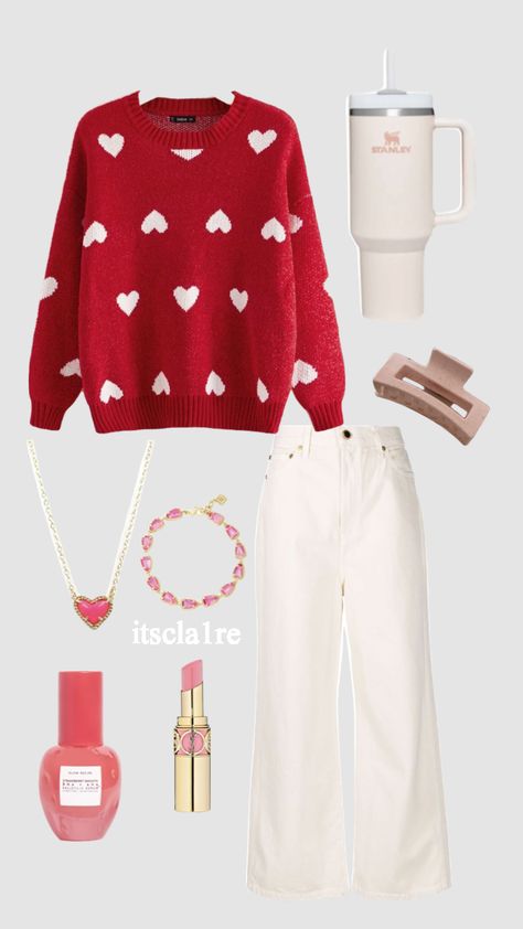 #valentines #outfitinspo #pink #aestheticgirl #valentinesday #outfit #slayed #slay #preppy #trendy #fyp #thatgirl Valentines Outfits Work, V Day Outfit Valentines, Preppy Valentine’s Day Outfit, Preppy Valentines Outfits, Preppy Valentines Day Outfit, Valentines Day Outfits Pink, Casual Valentines Outfit, Valentines Outfit Ideas For Women, Valentine’s Day Clothes