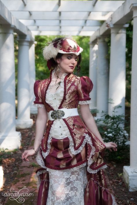 Victorian Dreams Steampunk Wedding Dress | auralynne Steampunk Formal Dress, Victorian Inspired Wedding Dress, Steampunk Formal, Victorian Inspired Wedding, Wedding Dress Victorian, Victorian Style Wedding Dress, Steampunk Wedding Dress, Vampire Ball, Victorian Style Wedding